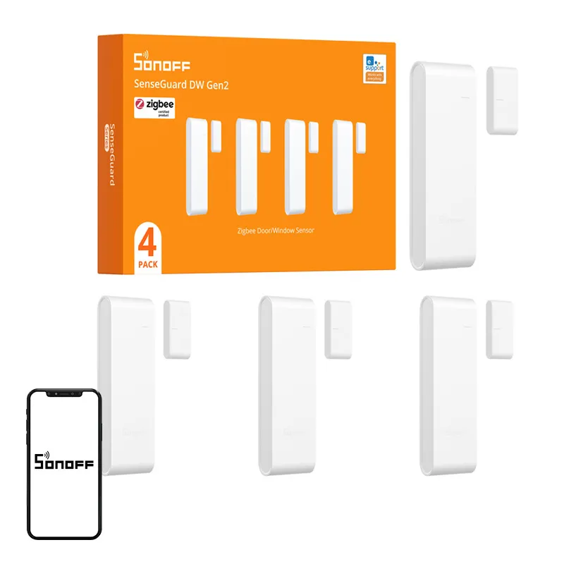 SONOFF SNZB-04PR2 Window and Door Sensor, 4-Pack universal