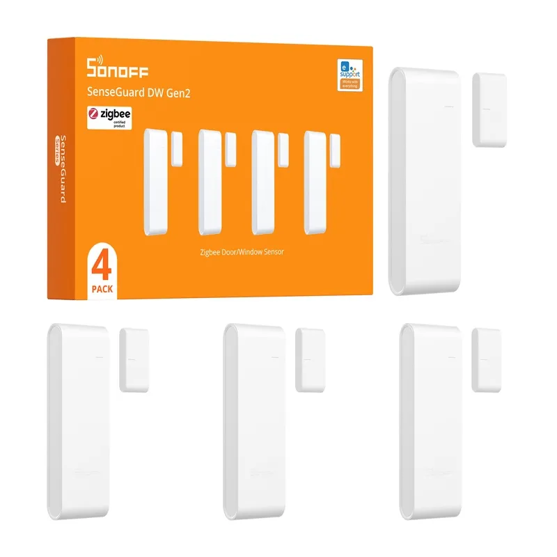 SONOFF SNZB-04PR2 Window and Door Sensor, 4-Pack universal