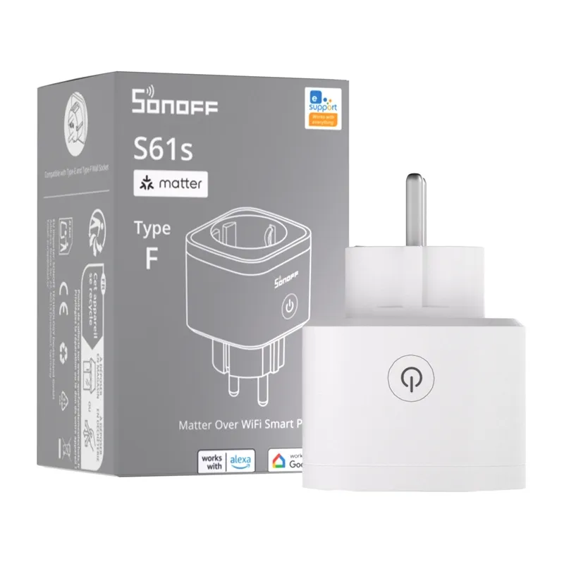 SONOFF S61s Matter External Plug via Wi-Fi universal
