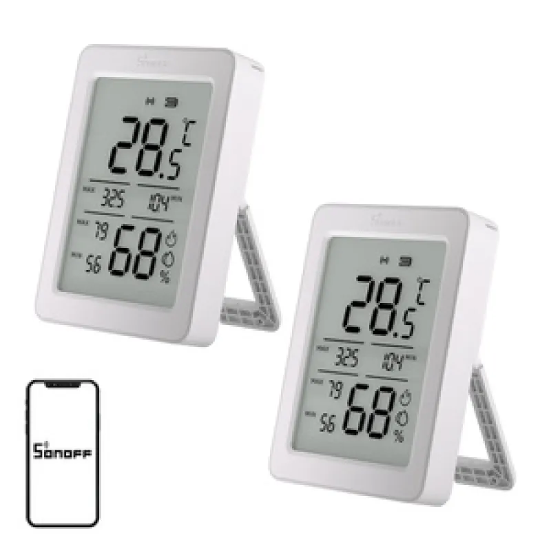 SONOFF ZigBee SNZB-02DR2 Temperature and Humidity Sensor, 2-Pack universal