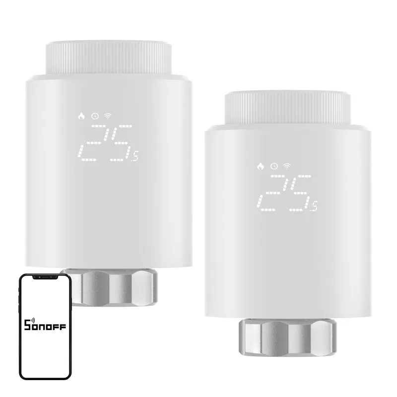 SONOFF ZigBee TRVZB Thermostatic Head, 2-Pack universal