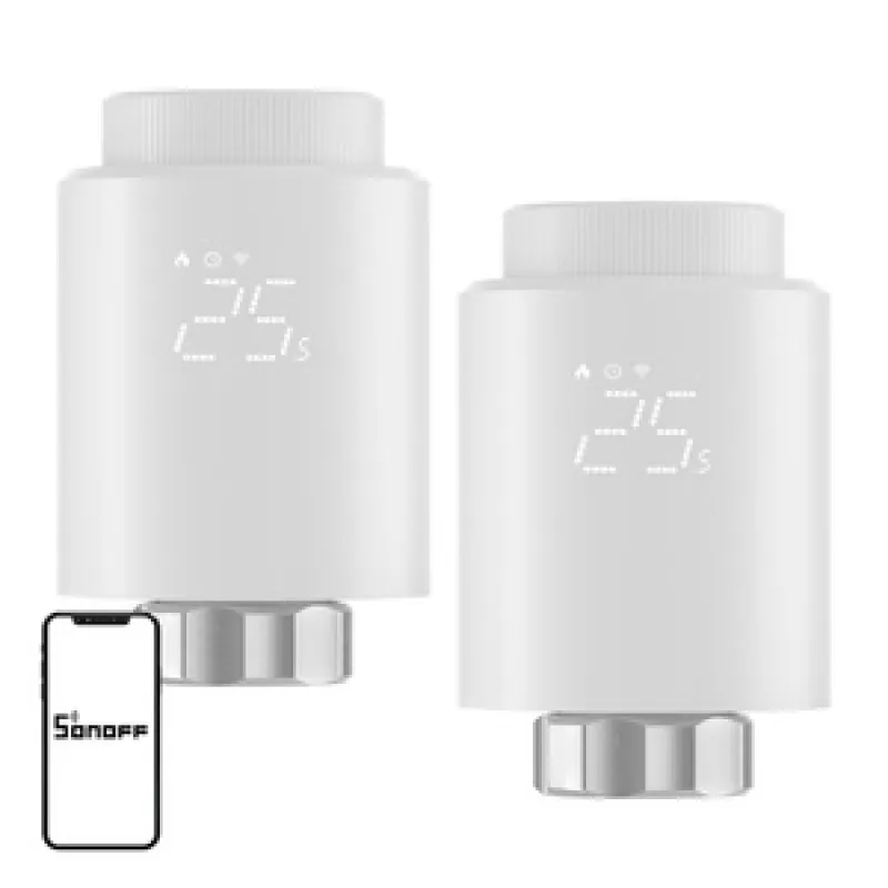 SONOFF ZigBee TRVZB Thermostatic Head, 2-Pack universal