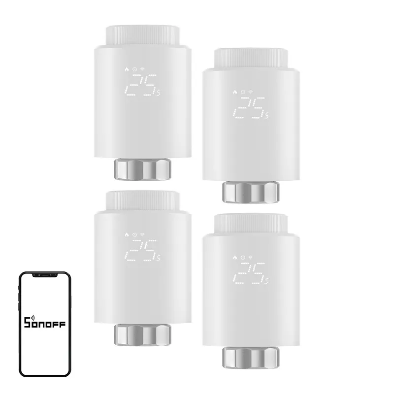 SONOFF ZigBee TRVZB Thermostatic Head, 4-Pack universal