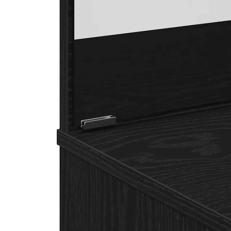 Tualetės rinkinys 2 pcs Juodas ąžuolas Apdirbta mediena