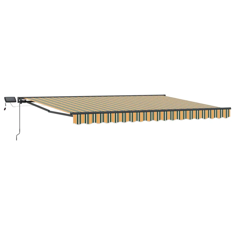 Rankinis markizės rėmas su LED 4,5 × 3 m