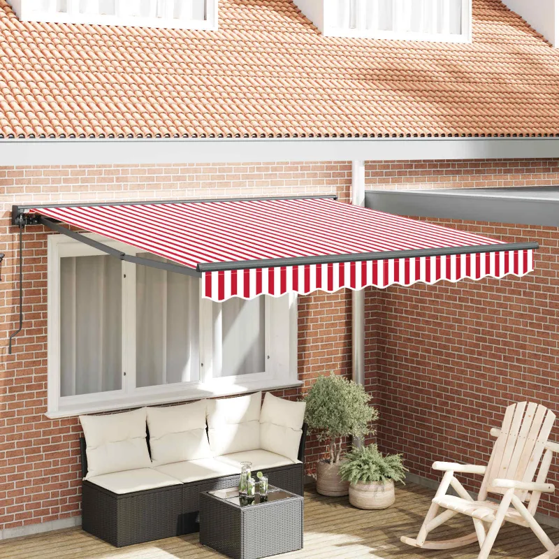 Markizės rėmas Raudona ir balta 300 x 250 cm