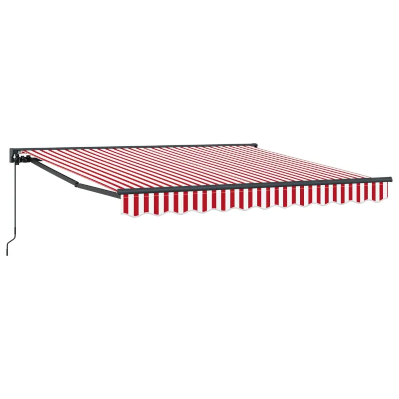 Markizės rėmas Raudona ir balta 300 x 250 cm