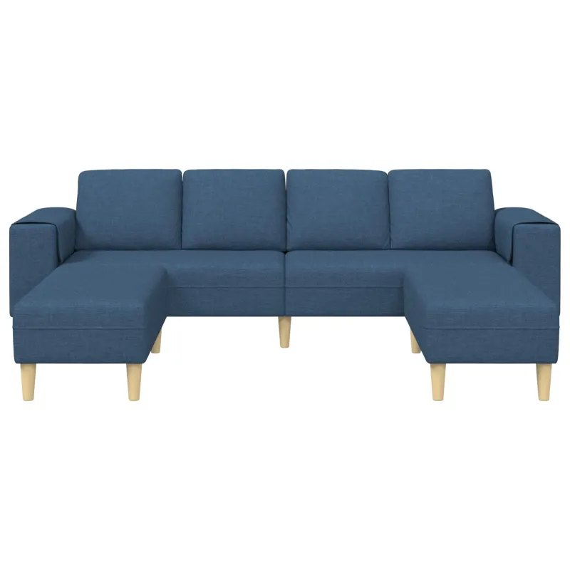 Svetainės sofa 3 pcs Mėlyna Poliesteris