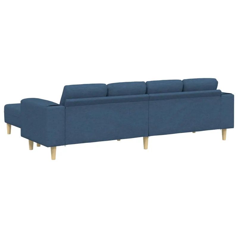 Svetainės sofa 3 pcs Mėlyna Poliesteris