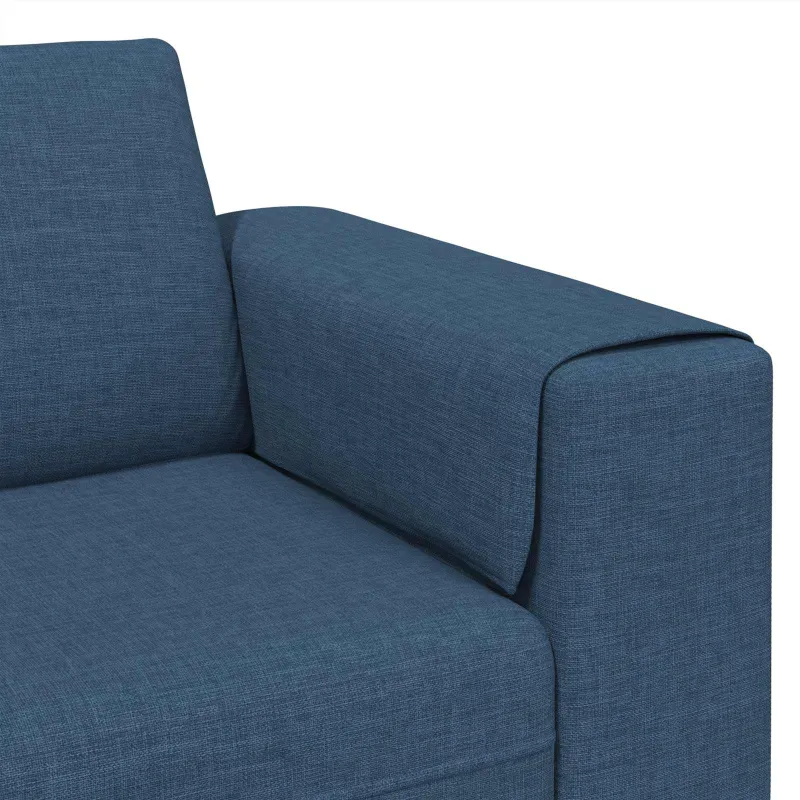 Svetainės sofa 3 pcs Mėlyna Poliesteris