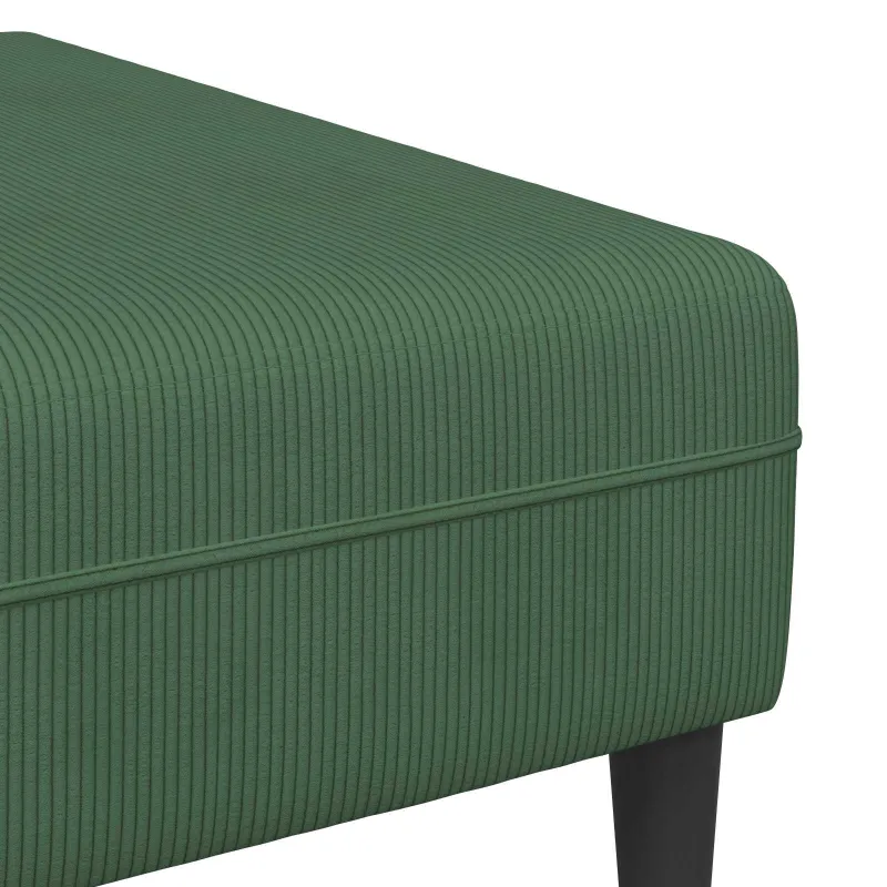 Sofa Tamsiai žalia 250 x 188 x 76 cm Kordūrinis audinys