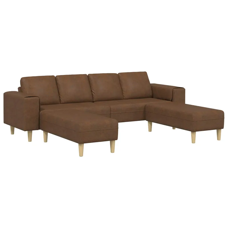 Svetainės sofa 3 pcs Ruda