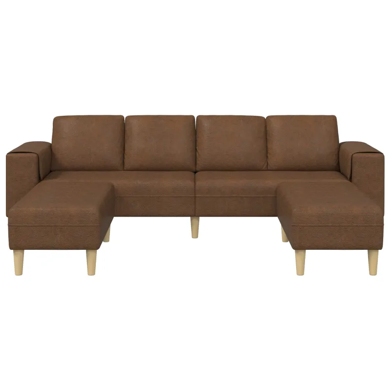 Svetainės sofa 3 pcs Ruda