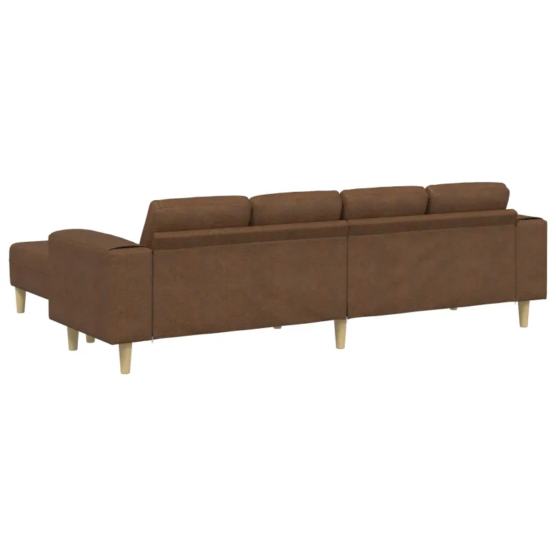 Svetainės sofa 3 pcs Ruda