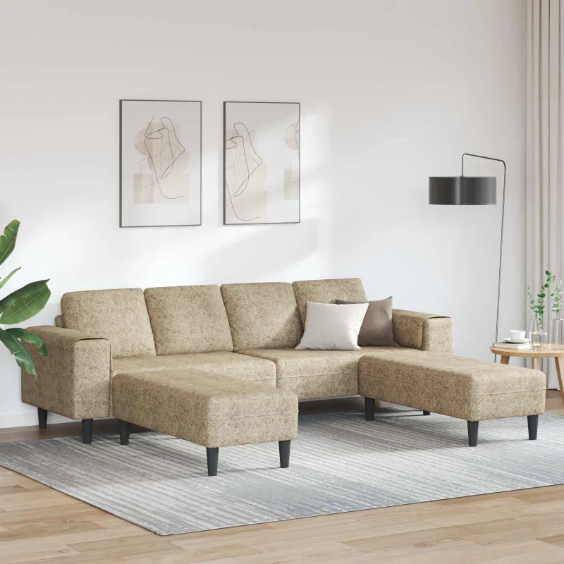 Svetainės sofa 3 pcs Šviesiai pilka