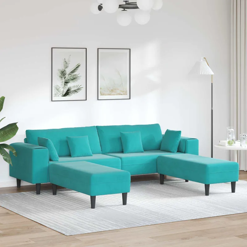 Sofa 3 pcs Turkio 250 x 188 x 76 cm Aksomas