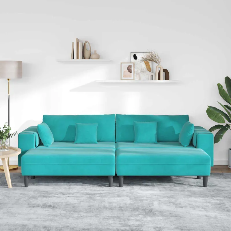 Sofa 3 pcs Turkio 250 x 188 x 76 cm Aksomas