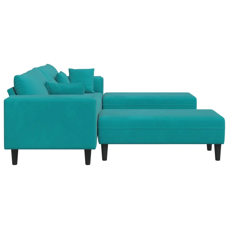 Sofa 3 pcs Turkio 250 x 188 x 76 cm Aksomas