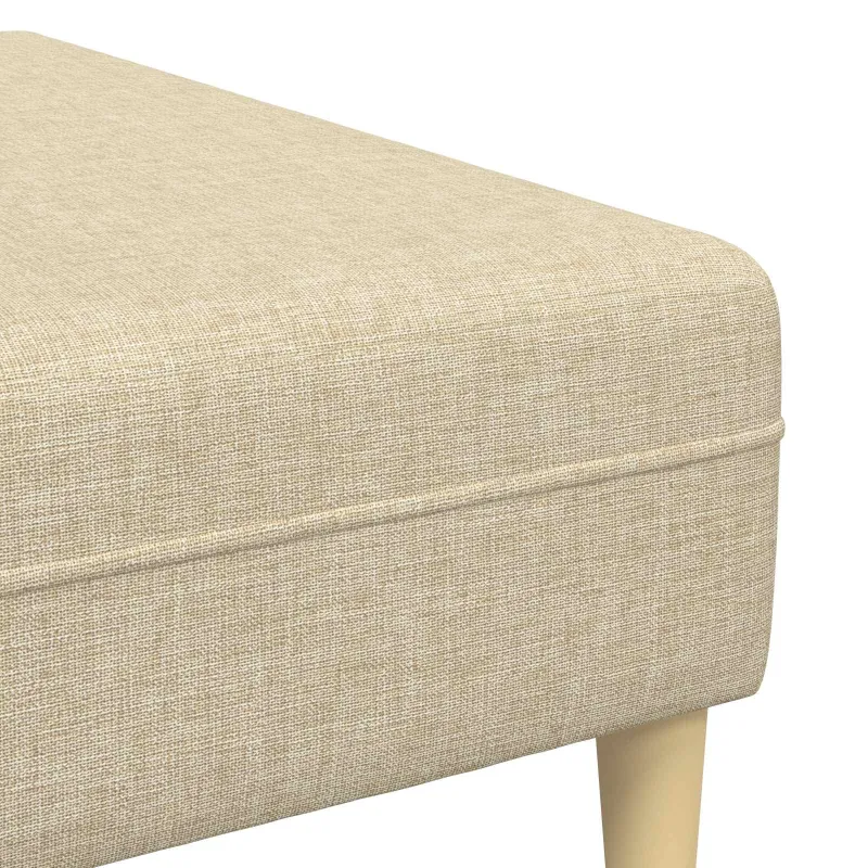 Sofa su pagalve 3 pcs Kreminė audinys