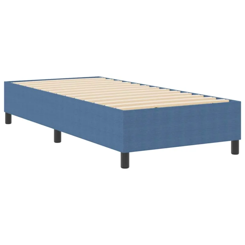 Platforminės lovos rėmas Mėlyna 90 x 190 cm Kordūrinis audinys