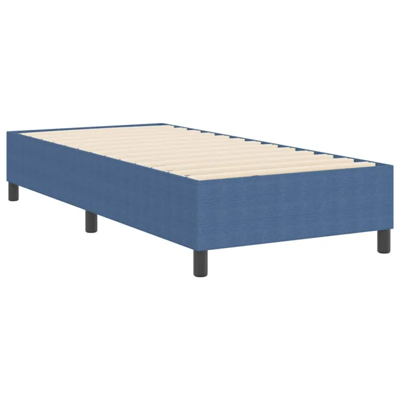 Platforminės lovos rėmas Mėlyna 90 x 190 cm Kordūrinis audinys