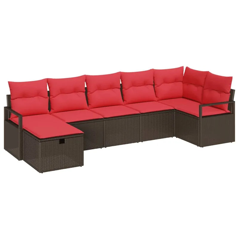 Sofos komplektas su pagalve 4 pcs poliratanas