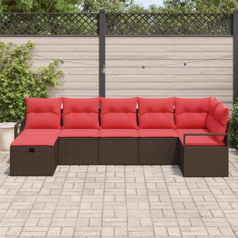 Sofos komplektas su pagalve 4 pcs poliratanas
