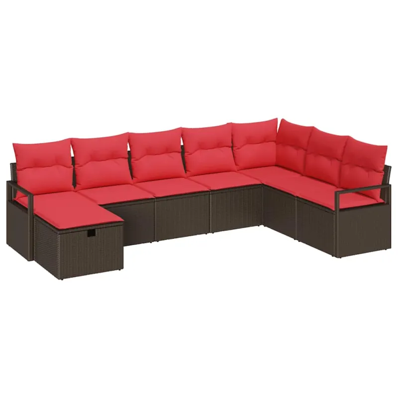 Sofos komplektas su pagalve 6 pcs poliratanas