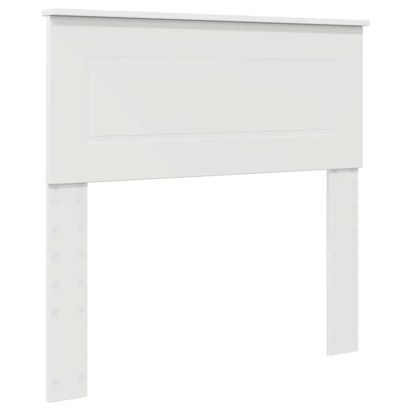 Lovos rėmas su galvūgalio Balta 90 x 200 cm Apdirbta mediena