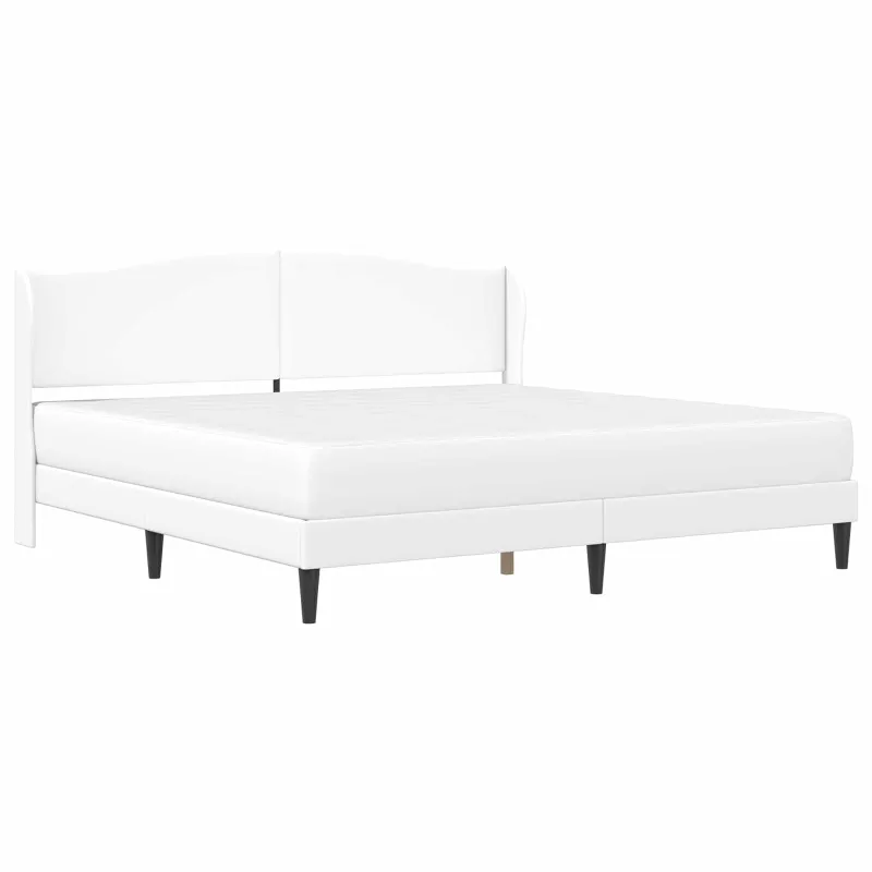 Lovos rėmas su galvūgalio Balta 180 x 200 cm Dirbtinė oda
