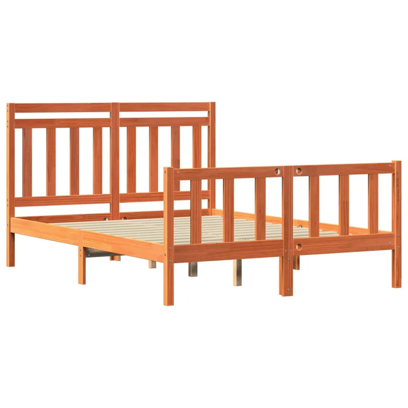 Lovos rėmas 2 pcs Vaško ruda 205,5 x 145,5 x 100 cm