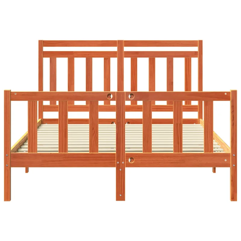 Lovos rėmas 2 pcs Vaško ruda 205,5 x 145,5 x 100 cm