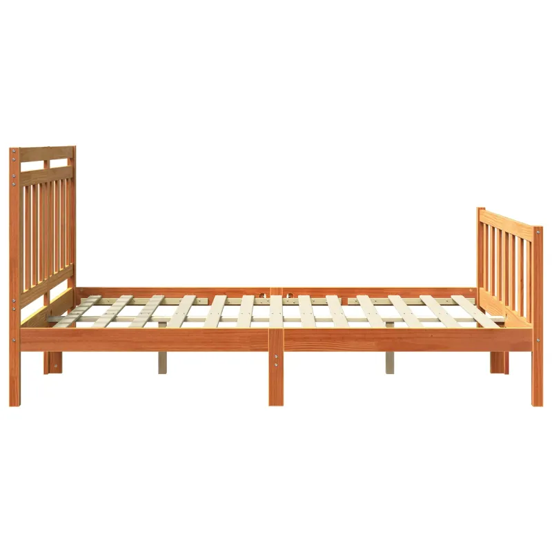 Lovos rėmas 2 pcs Vaško ruda 205,5 x 145,5 x 100 cm