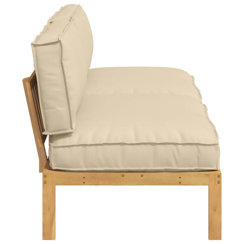Sofos komplektas su pagalve Paprastas Smėlio 240 x 92 x 69 cm