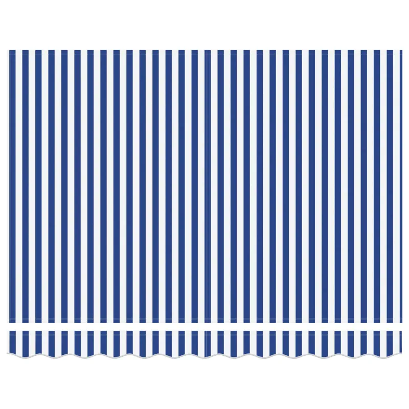 Ištraukiama markizė Mėlyna ir balta 3 x 2 m