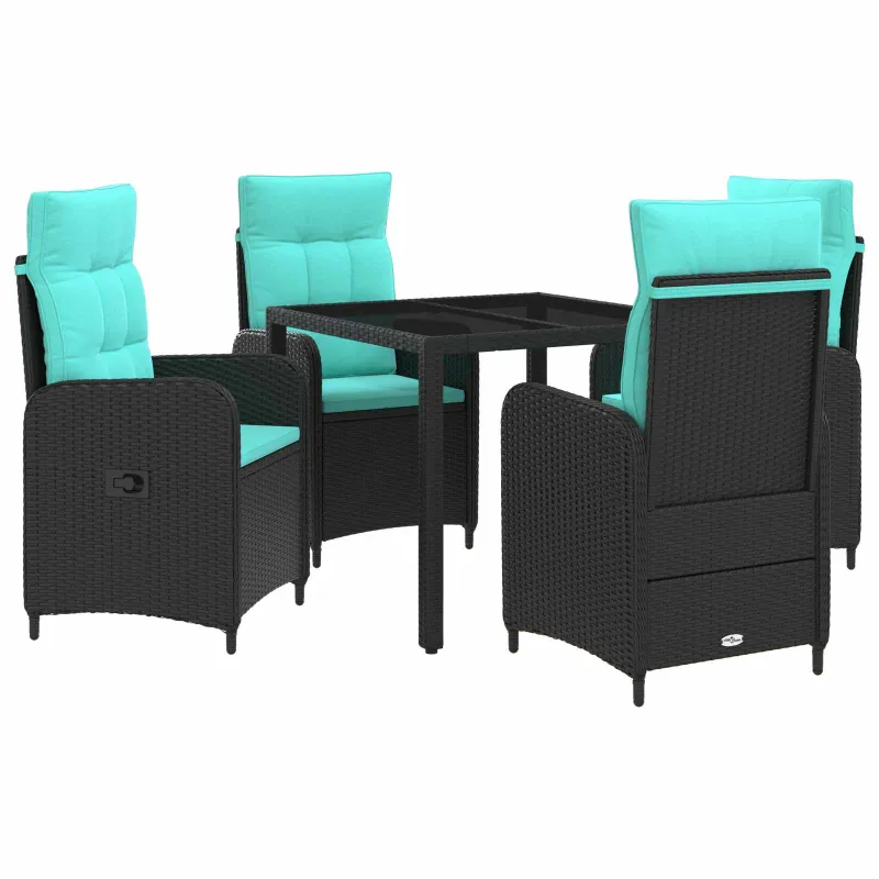 Lauko valgomojo komplektas 5 pcs poliratanas