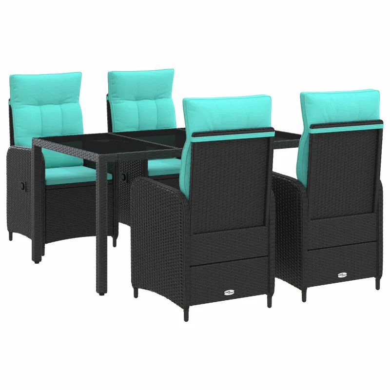 Lauko valgomojo komplektas 5 pcs poliratanas