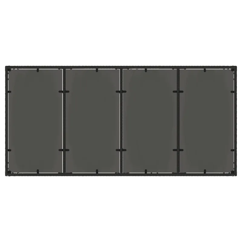 Lauko valgomojo komplektas 9 pcs poliratanas