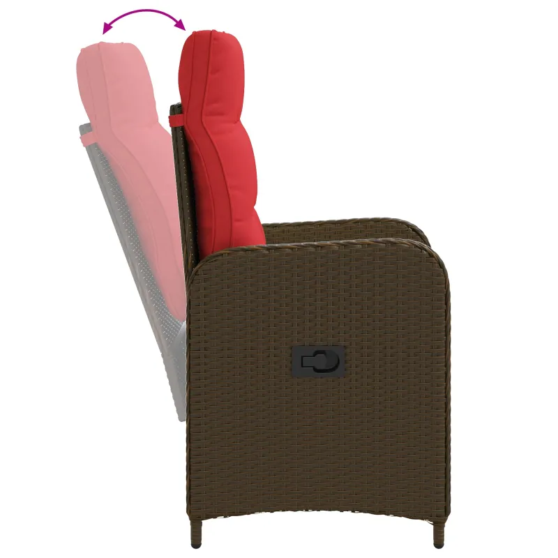 Lauko valgomojo komplektas 5 pcs poliratanas