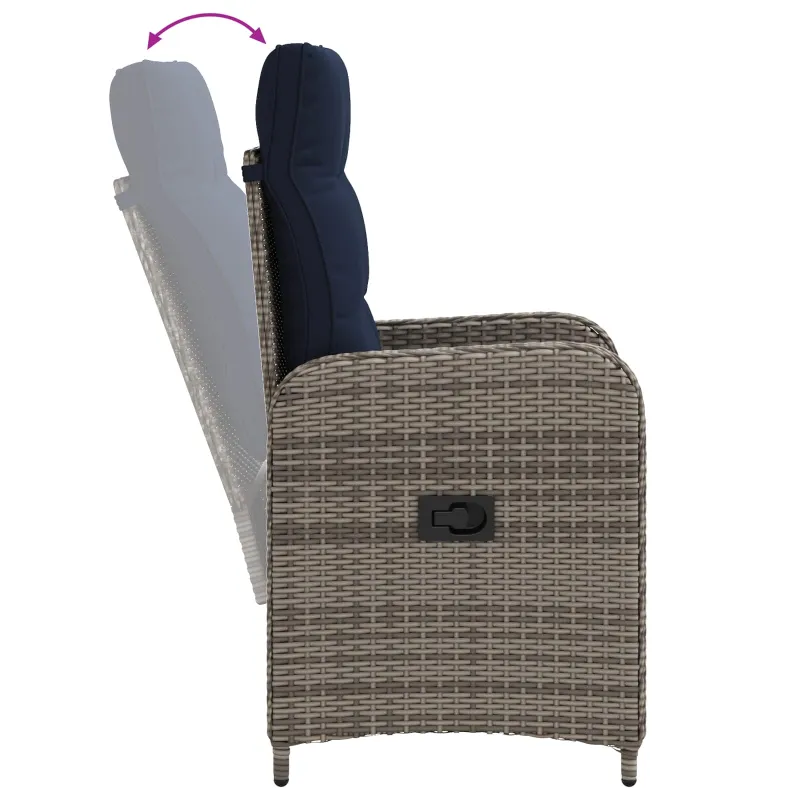 Lauko valgomojo komplektas 5 pcs poliratanas
