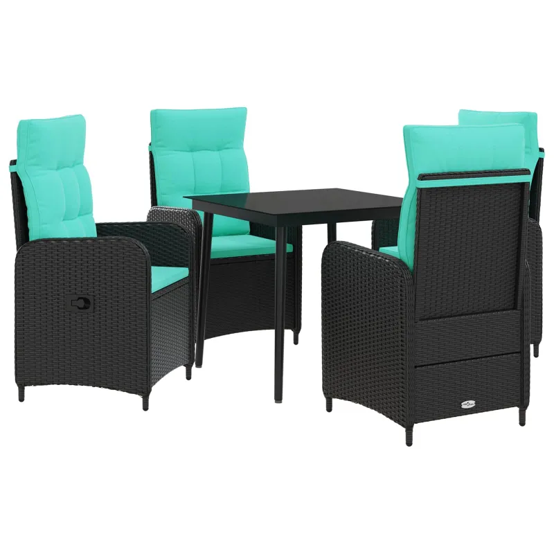 Sofa Stalo Rinkinys su pagalve su pagalve 5 pcs