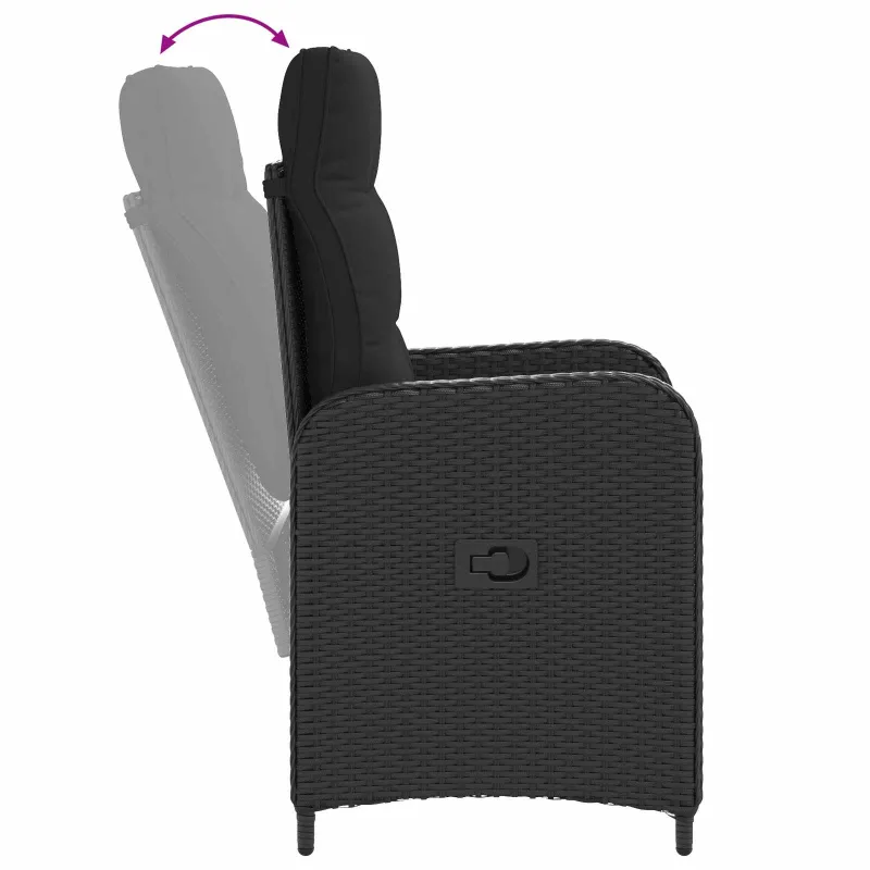 Sofa Stalo Rinkinys su pagalve su pagalve 7 pcs
