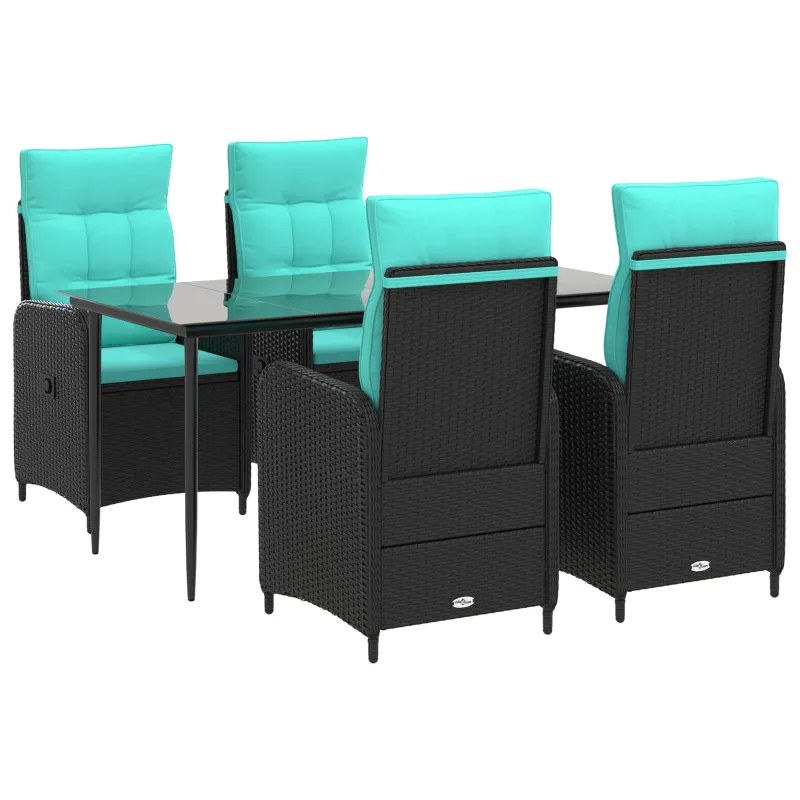 Sofa Stalo Rinkinys su pagalve su pagalve 5 pcs