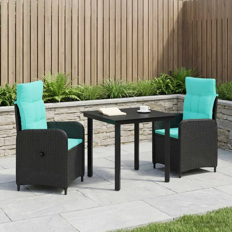 Sofa Stalo Rinkinys su pagalve su pagalve 3 pcs