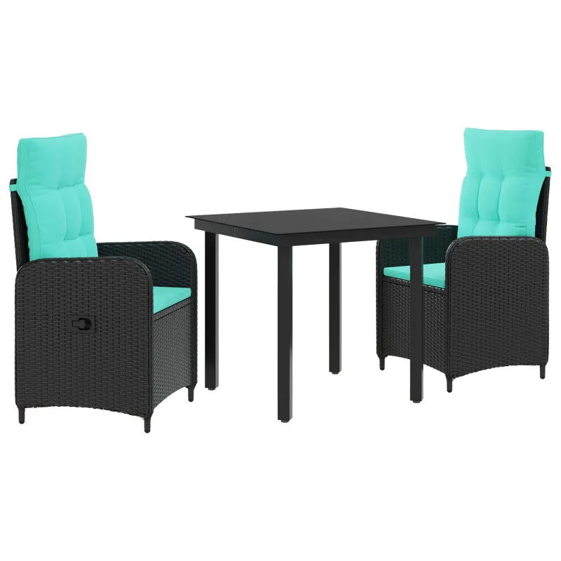 Sofa Stalo Rinkinys su pagalve su pagalve 3 pcs
