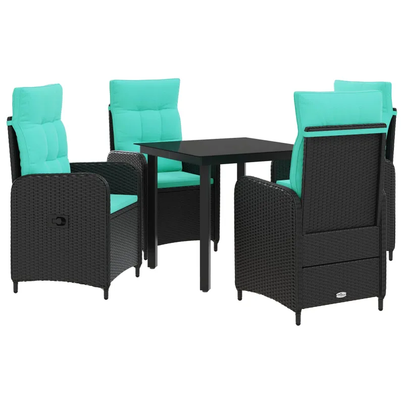 Sofa Stalo Rinkinys su pagalve su pagalve 5 pcs