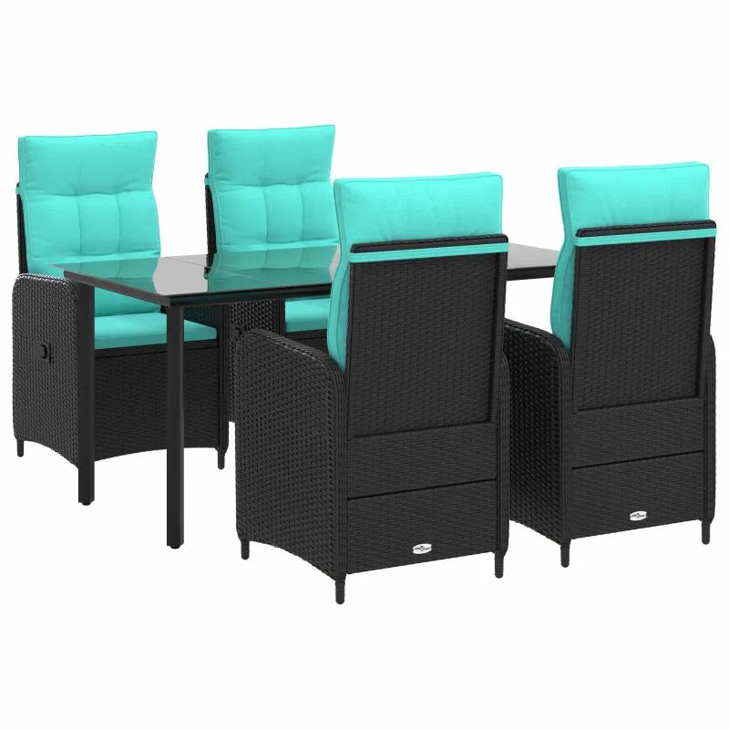Sofa Stalo Rinkinys su pagalve su pagalve 5 pcs