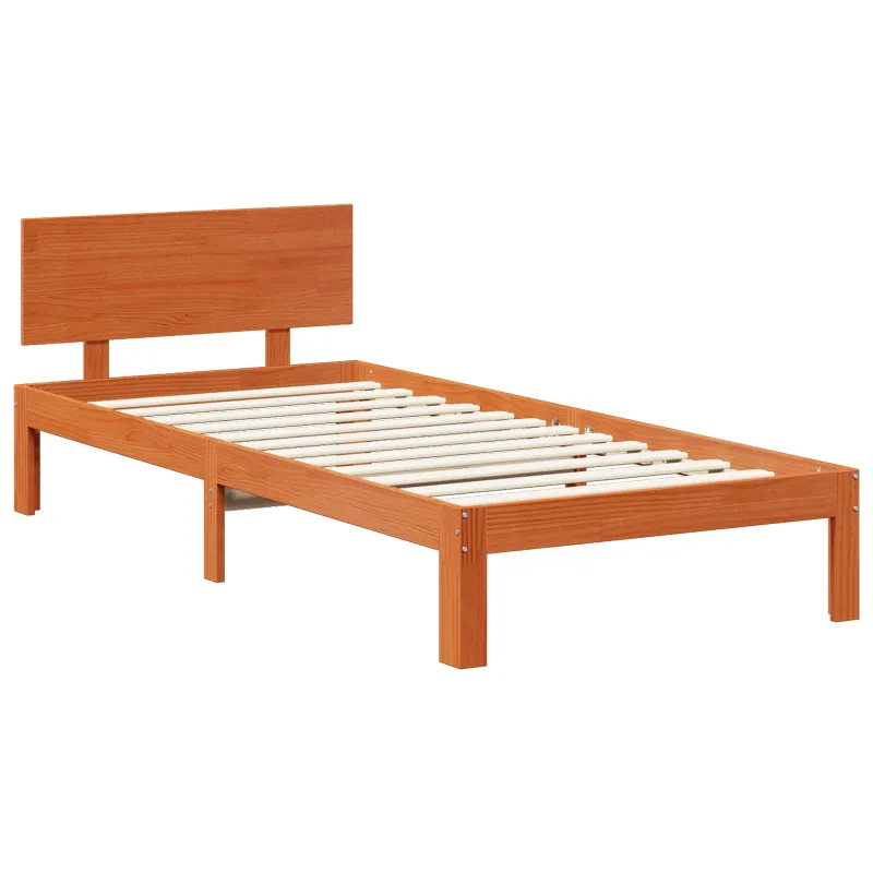 Lovos rėmas Vaško ruda 70 x 190 cm Kietas pušies medis