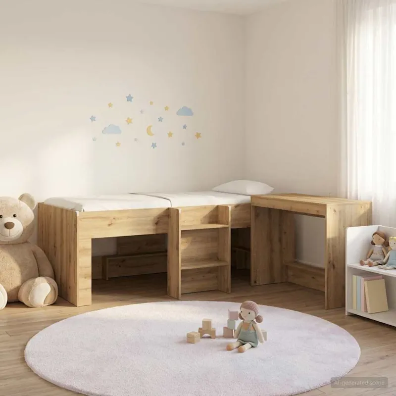 Lova su stalu 2 vnt. Artisano ąžuolo Apdirbta mediena
