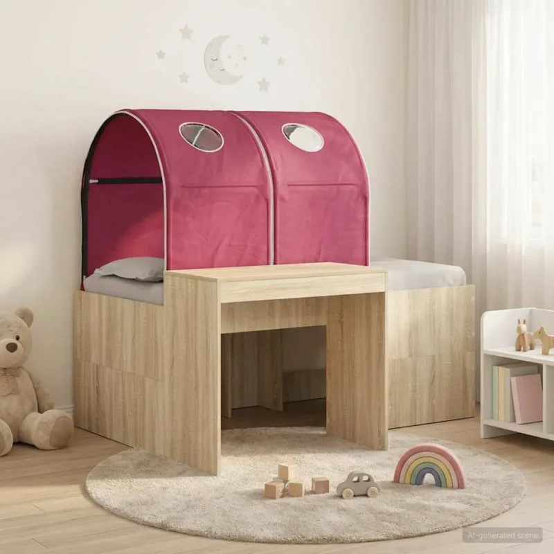Lovos su Tuneliu 3 vnt. Artisian ąžuolas ir raudona